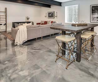 Metallic Epoxy Flooring Interior