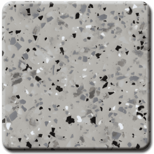 Epoxy flooring Diamond Effects Coastline garage floor coating color sample